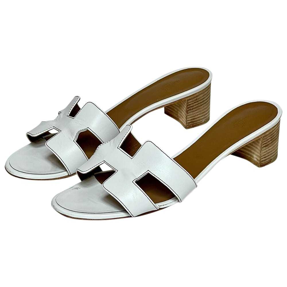 Hermès Oasis leather sandals - Gem