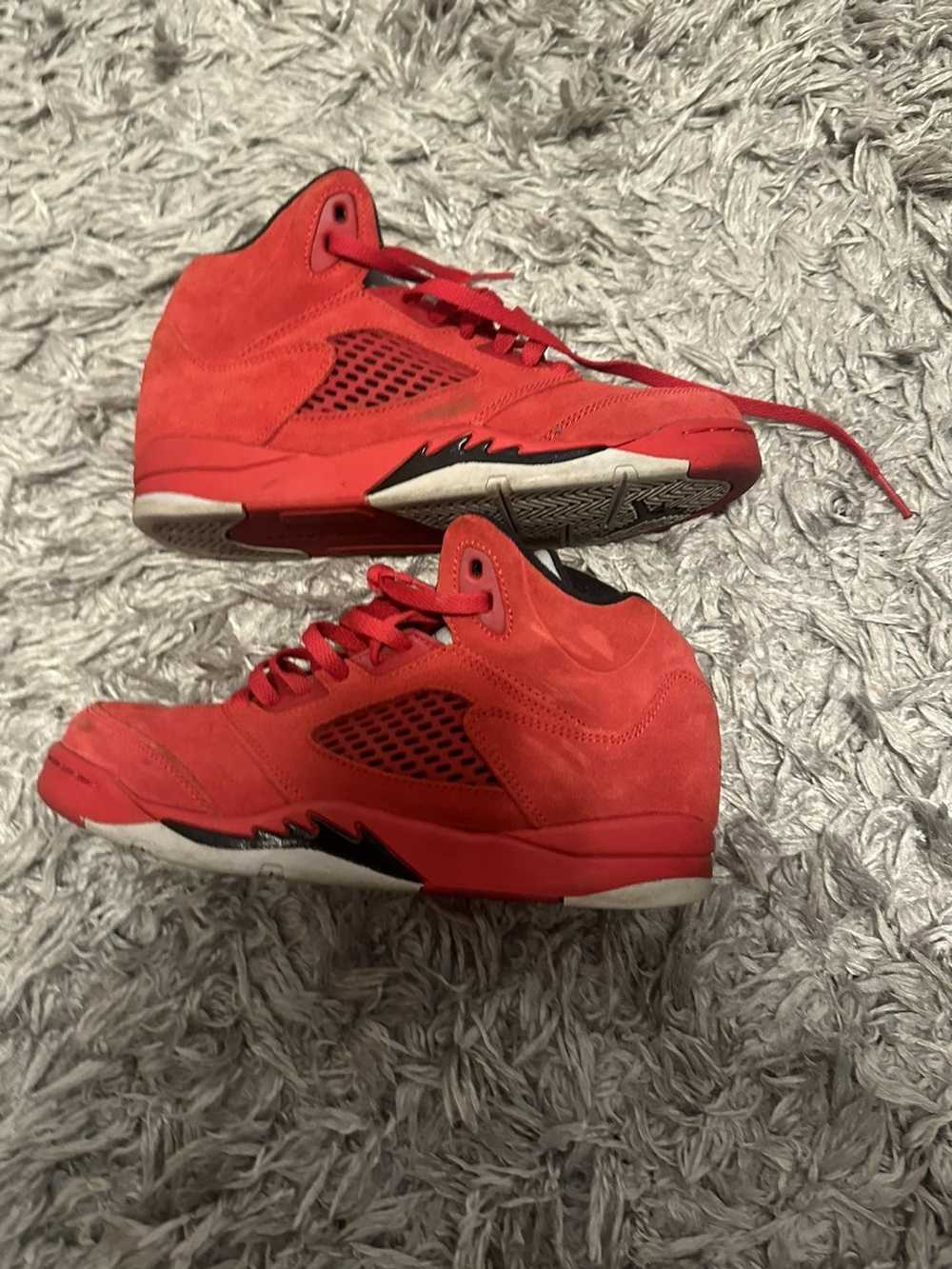 Air Jordan 5 Raging Bull Red 21' Sz 8 (#28928)