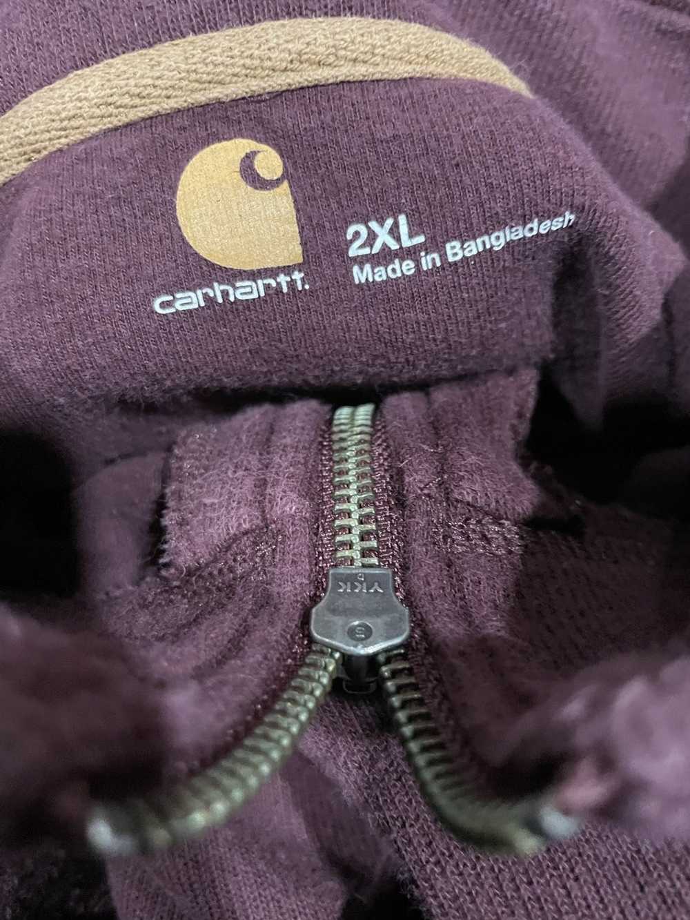 Carhartt Carhartt Sweatshirt 2XL Red Quarter Zip … - image 4