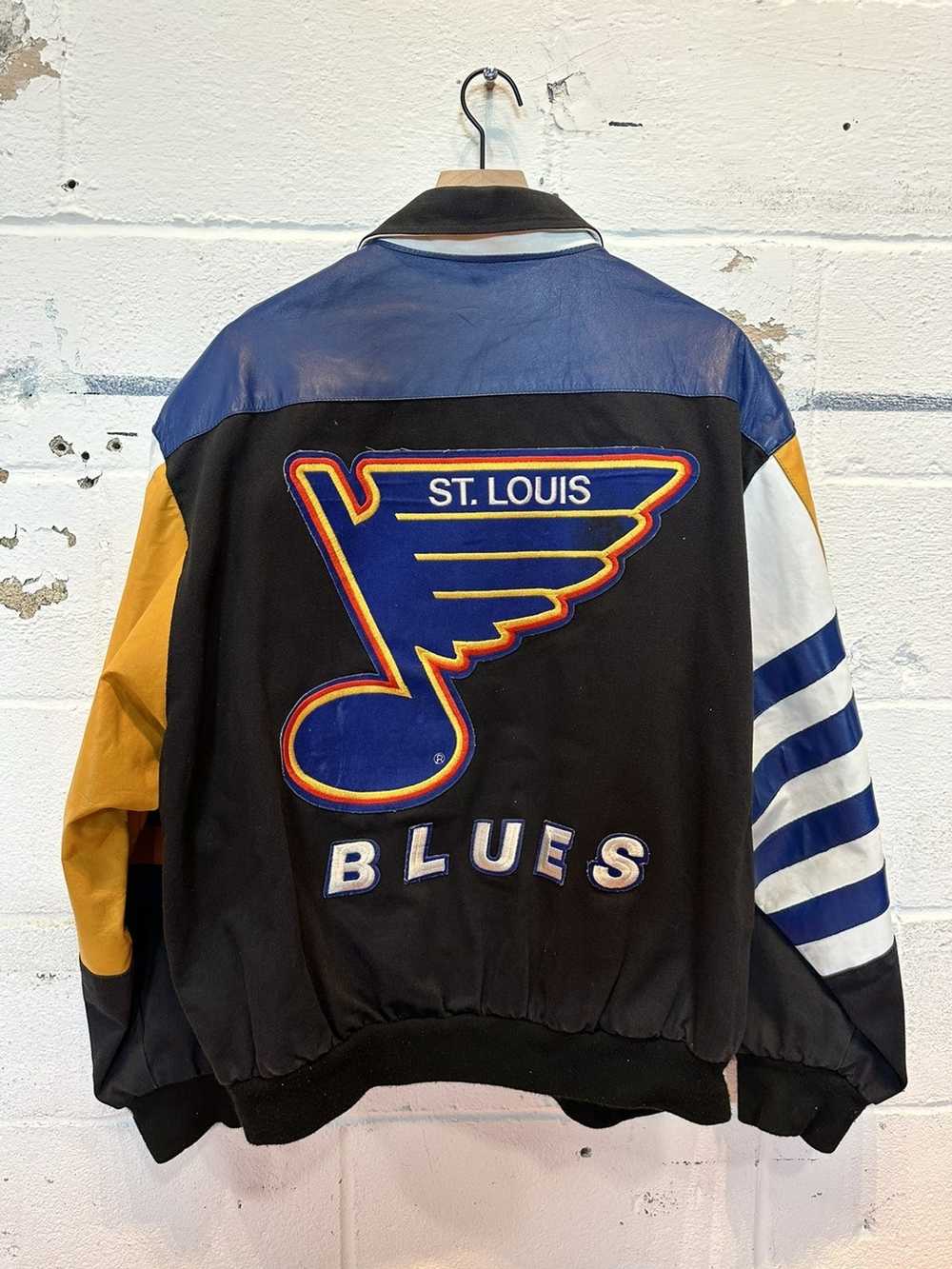 Vtg Jeff Hamilton JH 1994 NHL St Louis Blues Bomber Hockey Western  Conference XL