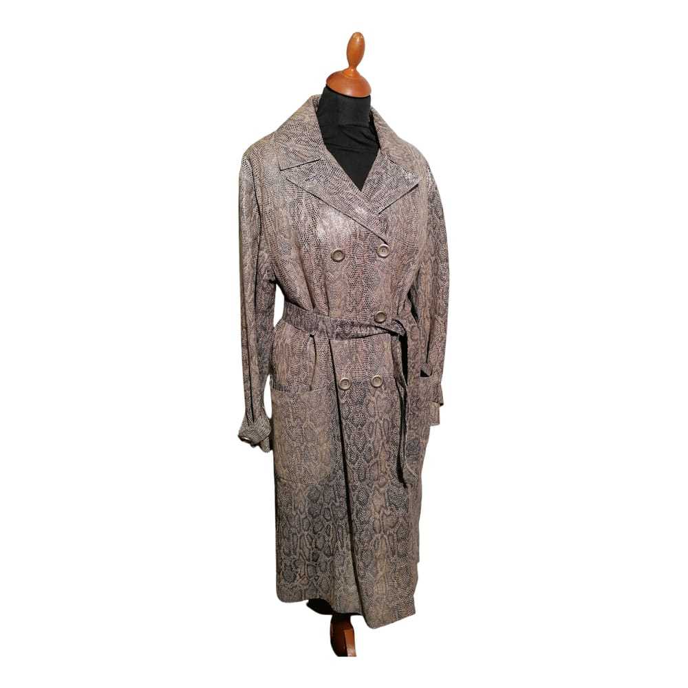 Genny Leather trench coat - image 1