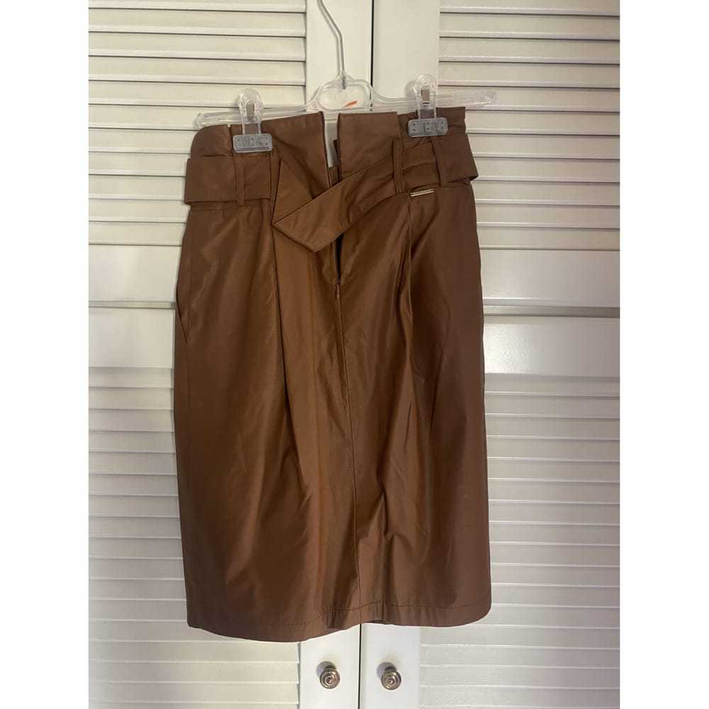 Annarita N Leather mini skirt - image 2