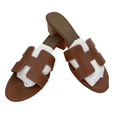 Hermès Oasis leather sandal - image 1