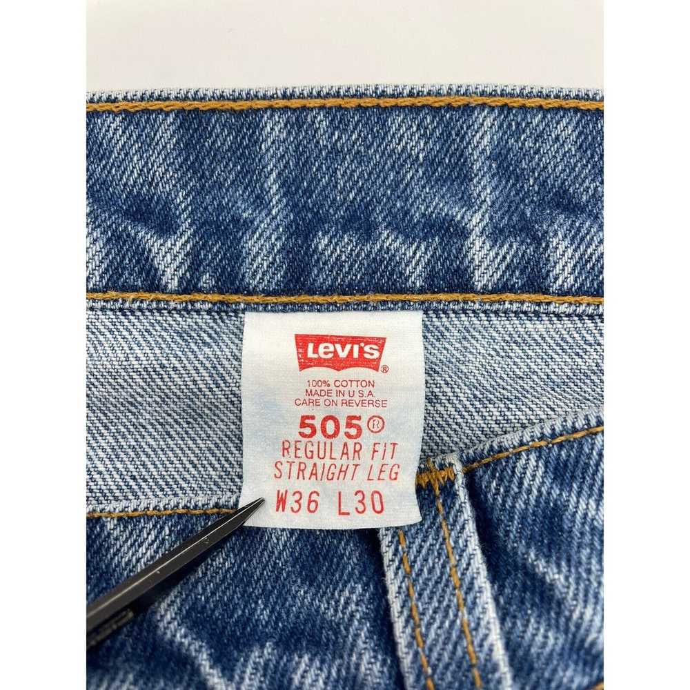 Levi's VTG Levis 505 Jeans Mens SZ Tag 36 x 30 Ma… - image 4