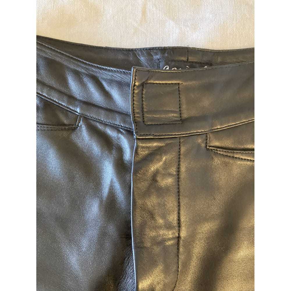 Agnès B. Leather straight pants - image 8