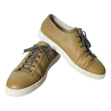 Santoni Leather low trainers - image 1