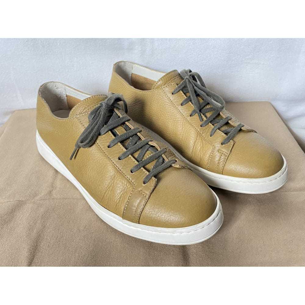 Santoni Leather low trainers - image 3