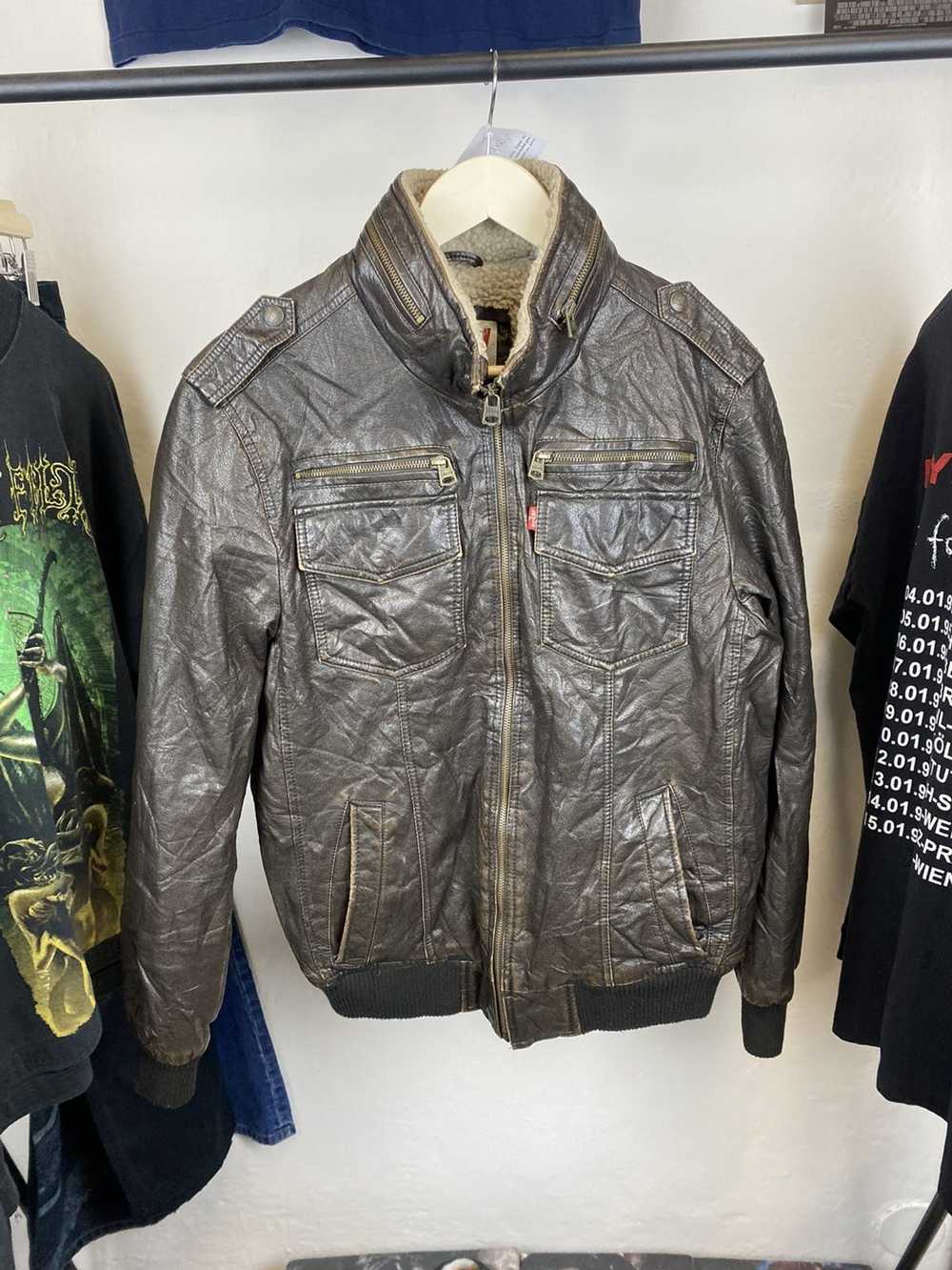 Leather Jacket × Levi's × Vintage Vintage Levi’s … - image 1