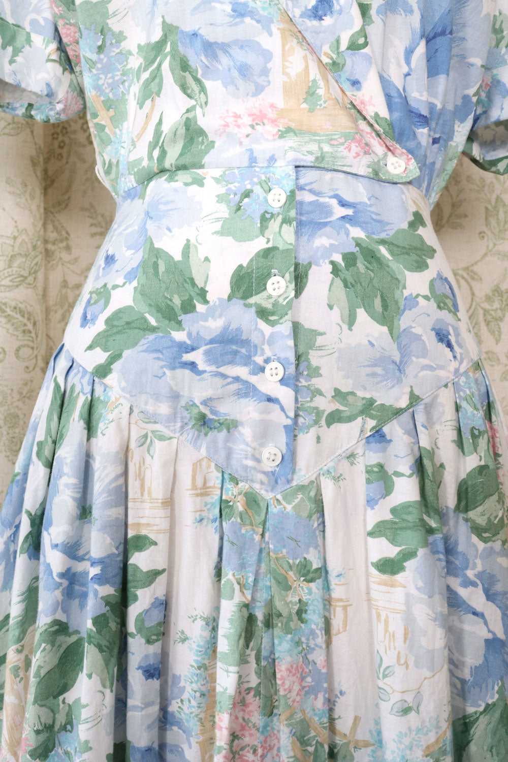 Carol Anderson Watercolor Floral Dress L - image 6