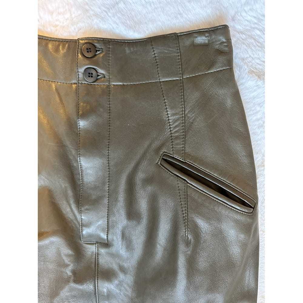 Ann Taylor Leather mid-length skirt - image 3