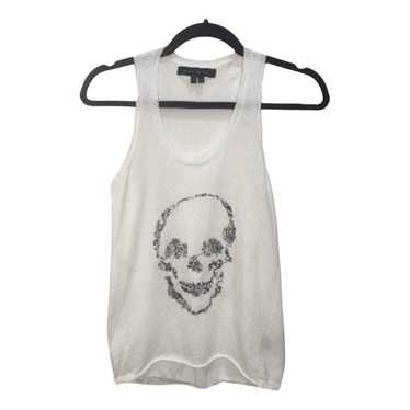 SKULL outlet CASHMERE Linen Tank Top - Medium