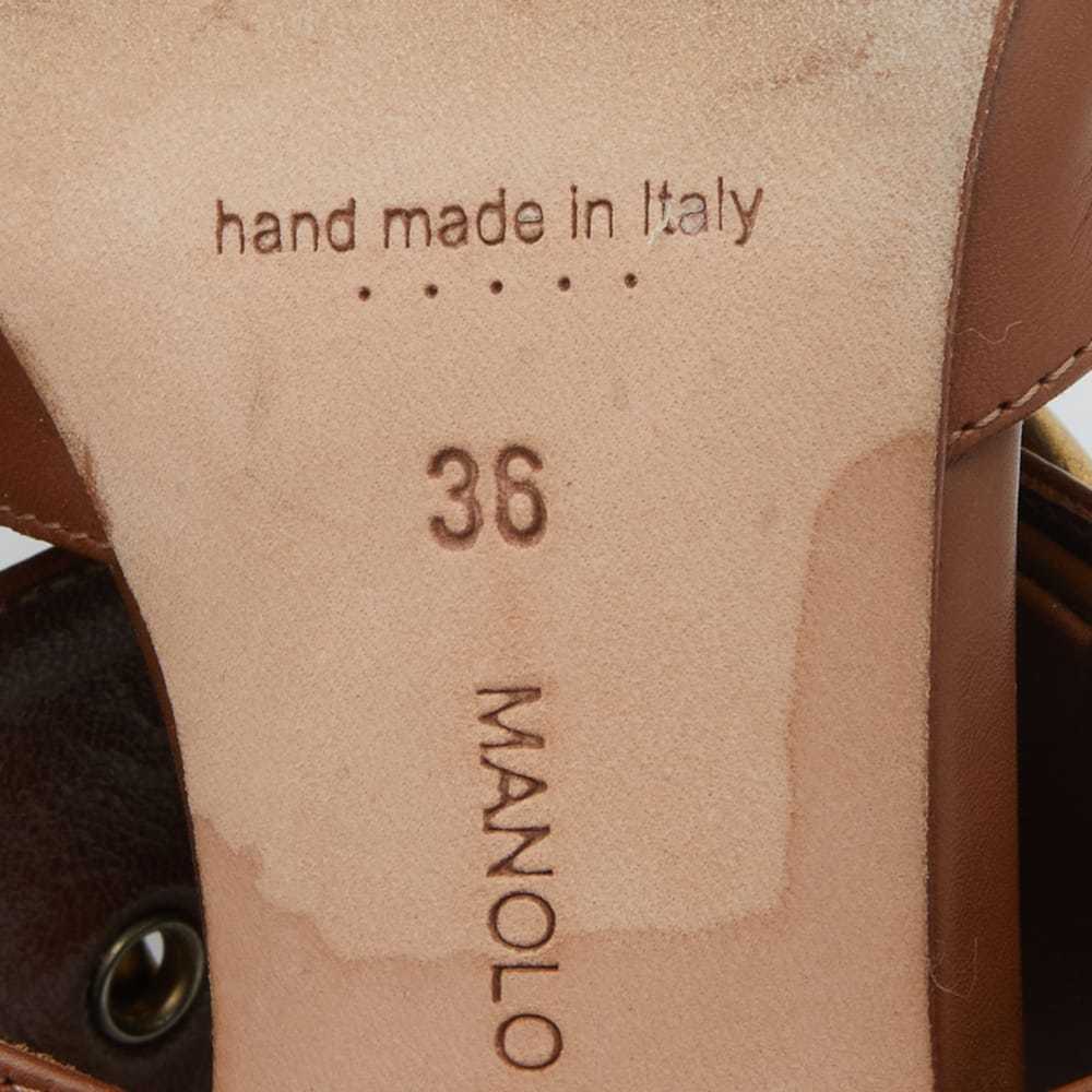Manolo Blahnik Leather sandal - image 7