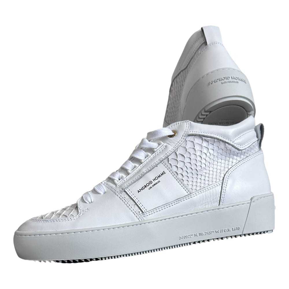 Android homme Leather high trainers - image 1