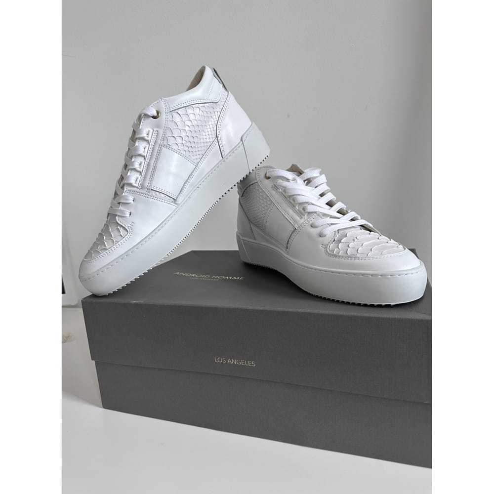 Android homme Leather high trainers - image 2