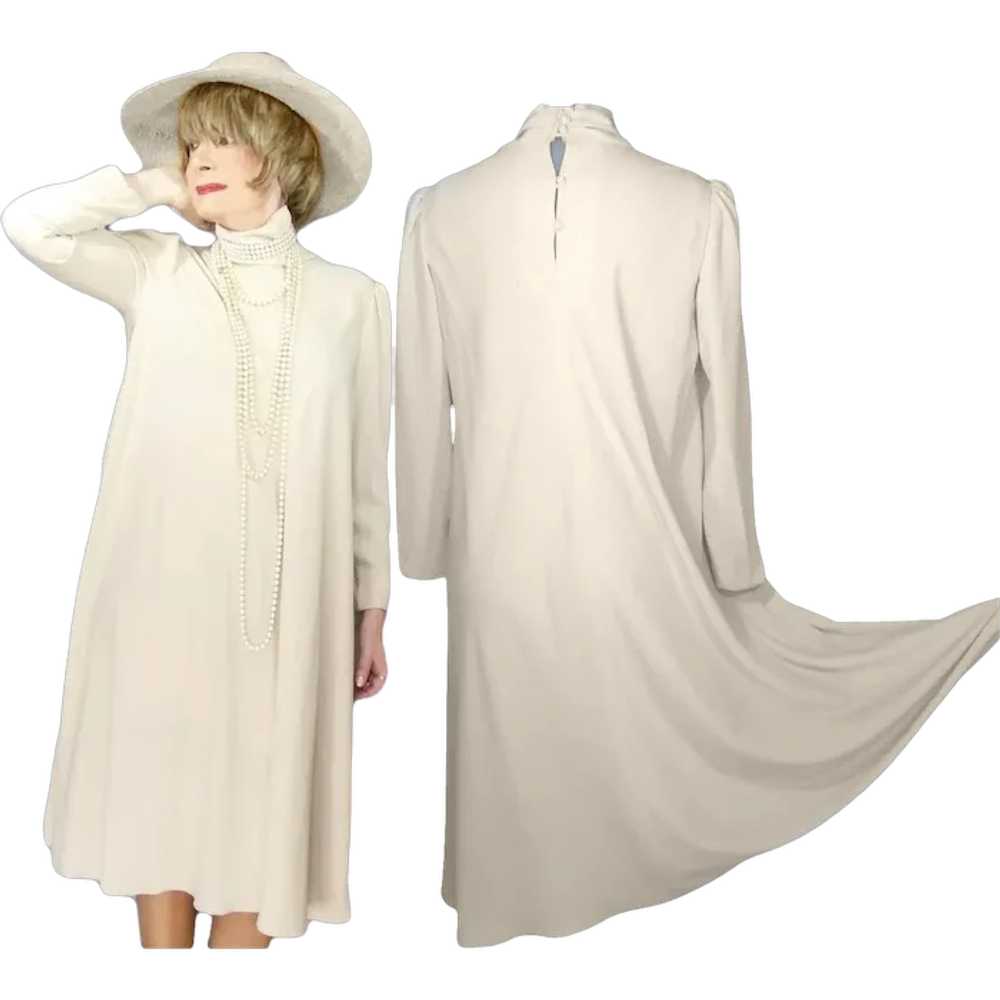 Loose Dressy Dress Long Sleeve Tent Shift, Mother… - image 1