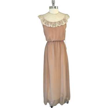 Vintage 1970s Dessy Collections New York Chiffon … - image 1