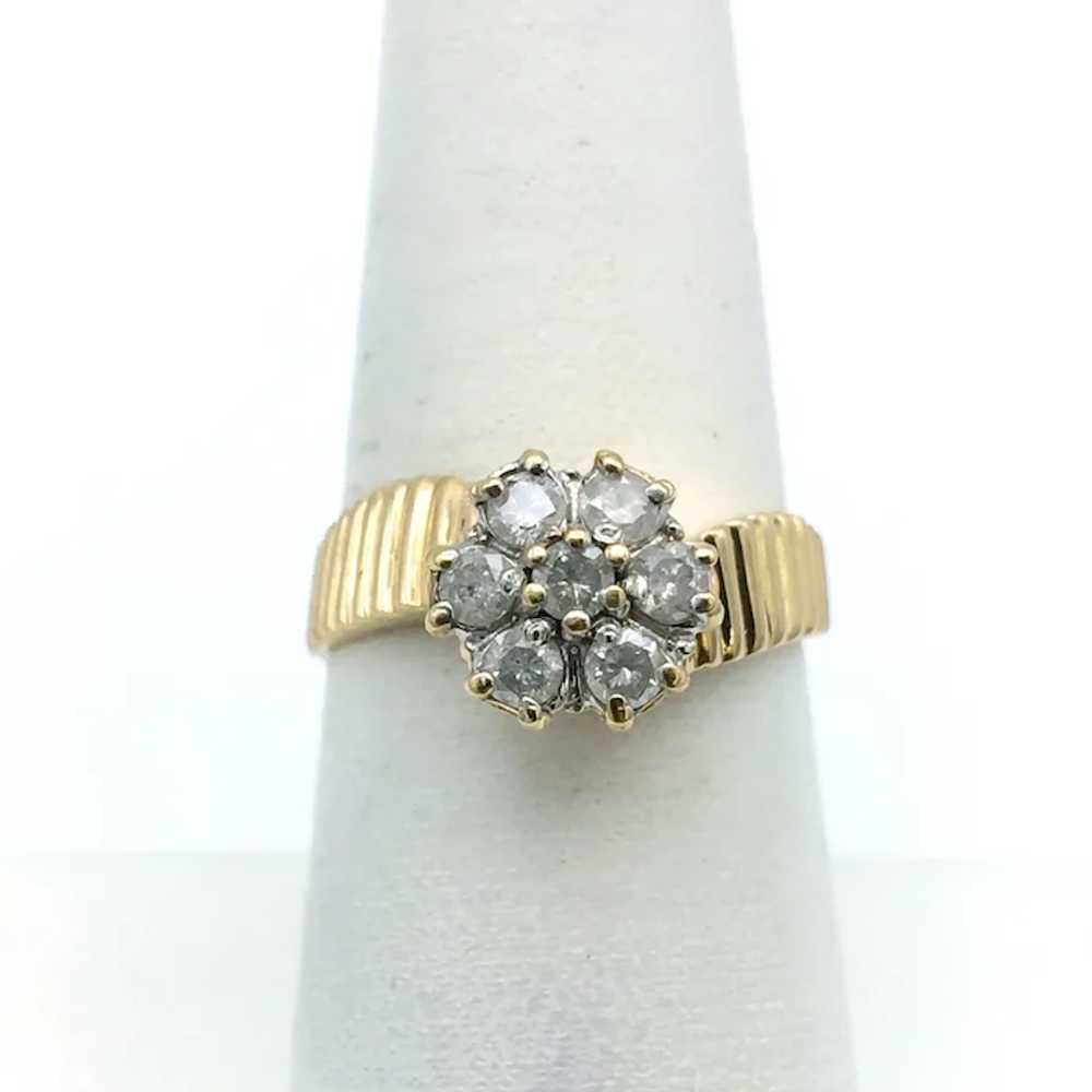 10K .42ctw Diamond Wedding Set - image 6