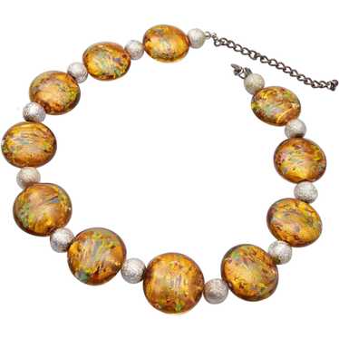 Premier Designs Foil Art Glass Necklace