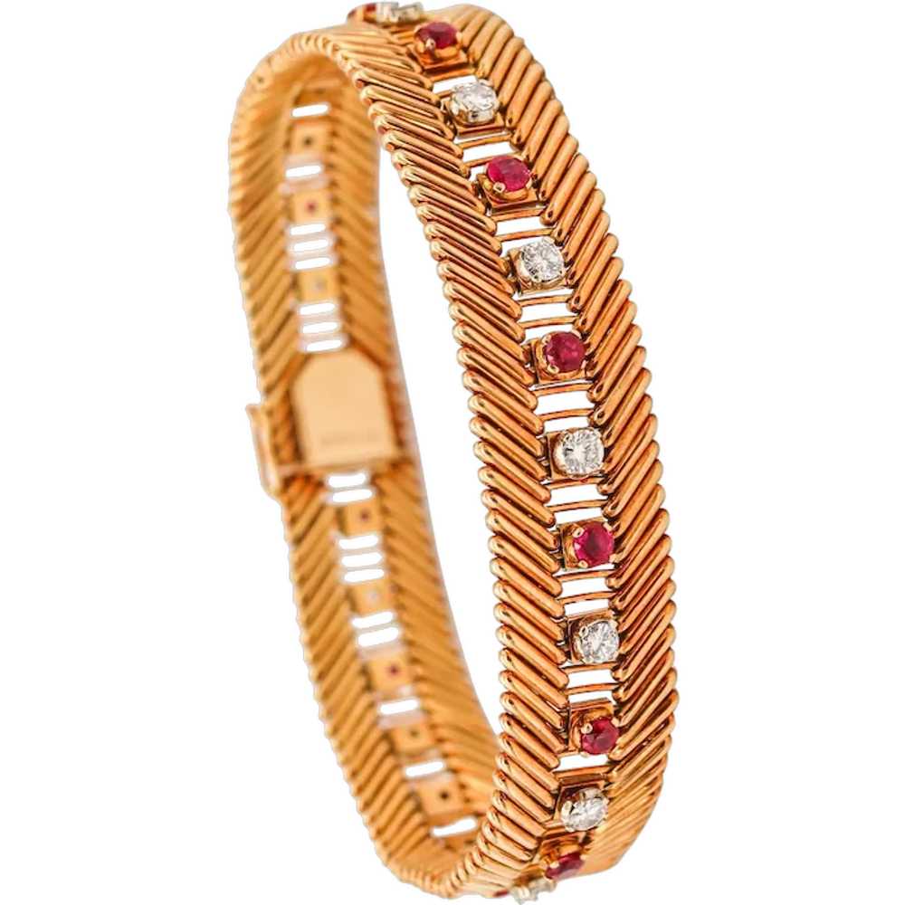 Bvlgari Milano 1950 Bracelet In 18Kt Gold With 5.… - image 1