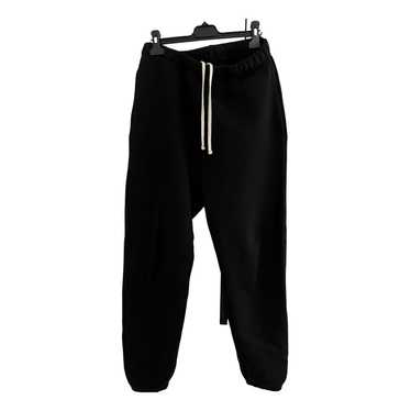 Les Tien Black Snap Front Lounge store Sweat Pants size M