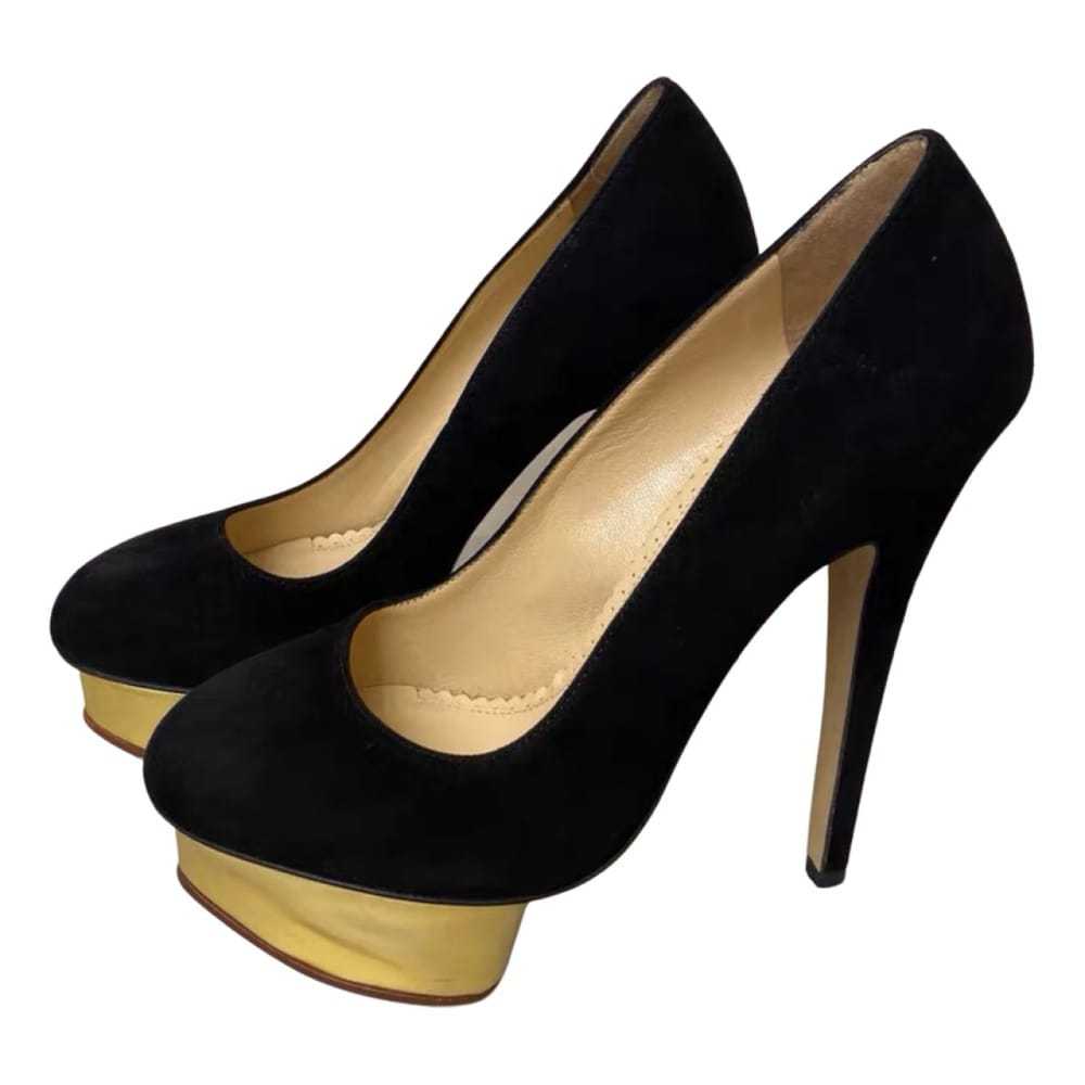 Charlotte Olympia Debbie velvet heels - image 1