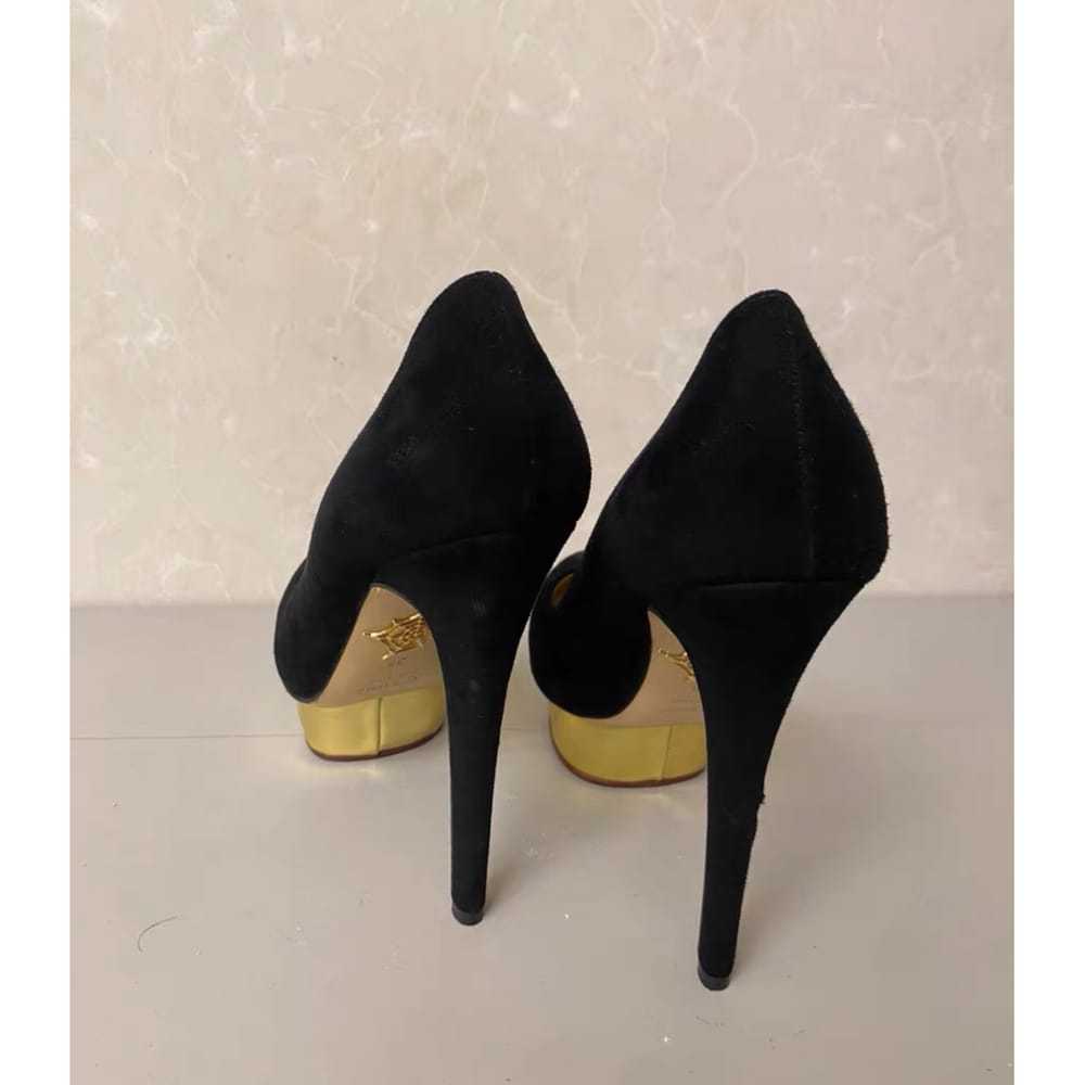 Charlotte Olympia Debbie velvet heels - image 5