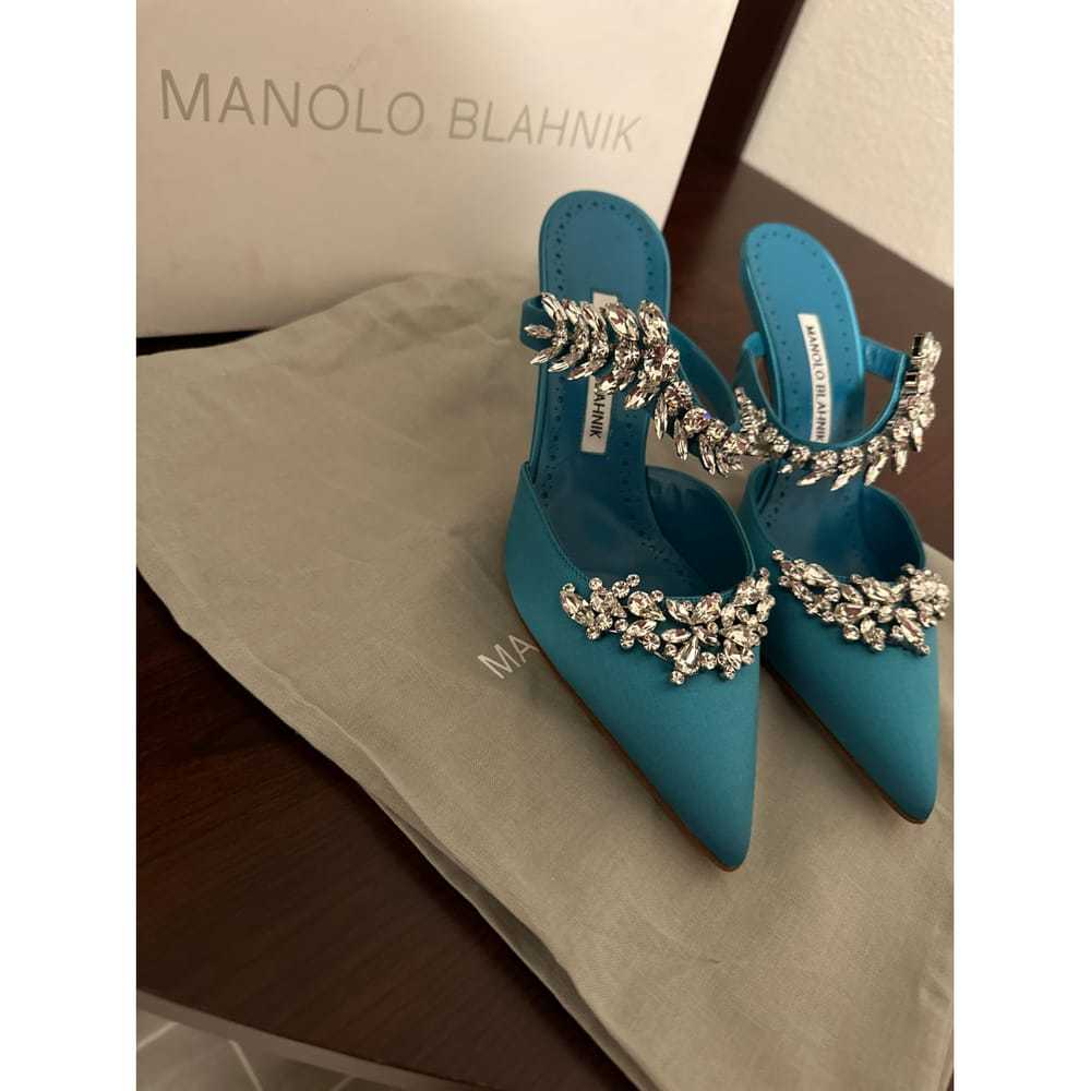 Manolo Blahnik Cloth mules - image 3