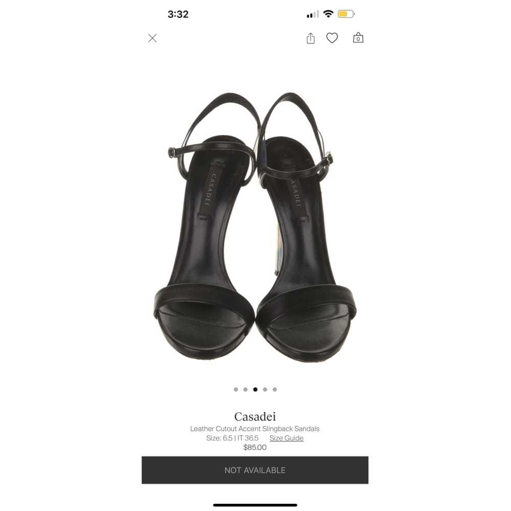 Casadei Leather sandals - image 3