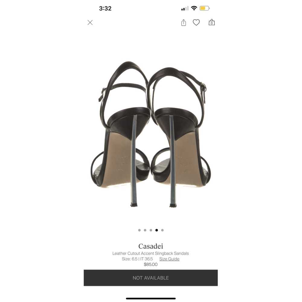 Casadei Leather sandals - image 4