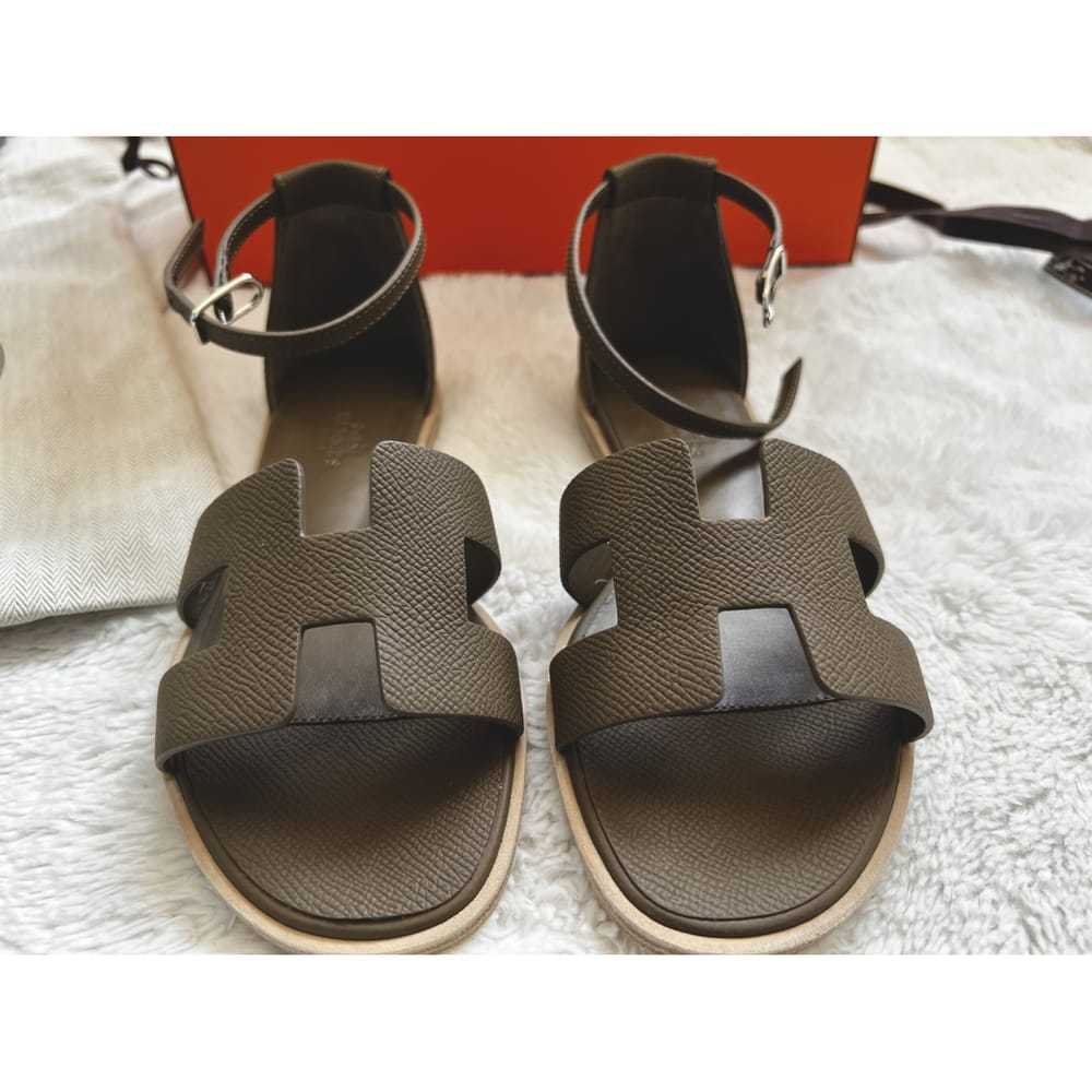 Hermès Santorini leather sandal - image 4