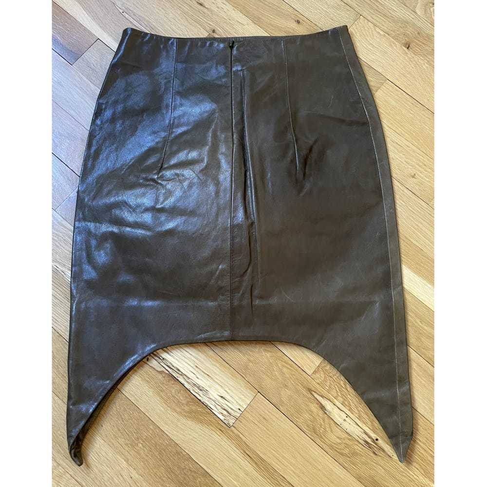 Cushnie Et Ochs Leather skirt - image 3