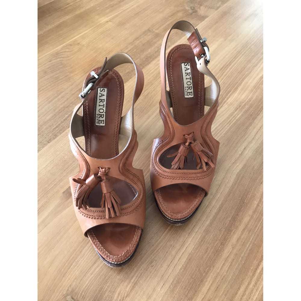 Sartore Leather sandals - image 6