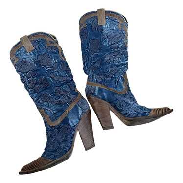 Nando Muzi Cloth cowboy boots - image 1