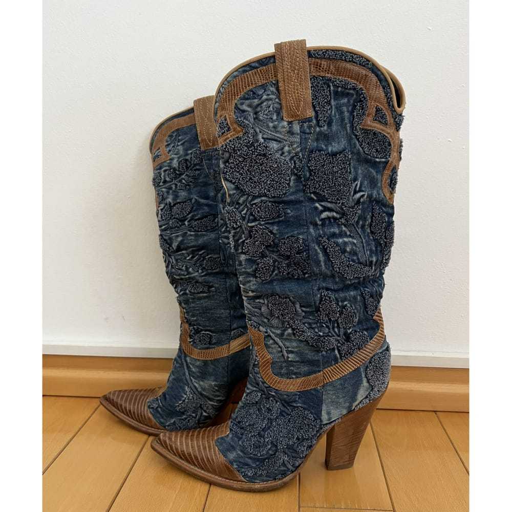 Nando Muzi Cloth cowboy boots - image 2