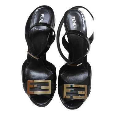 Fendi T-Bar patent leather sandals - image 1