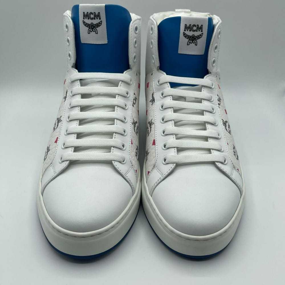 MCM Leather high trainers - image 4