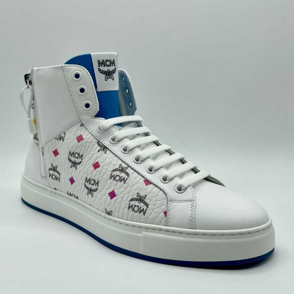 MCM Leather high trainers - image 7