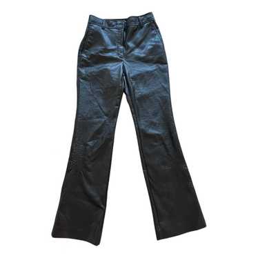 Babaton Vegan leather straight pants - image 1