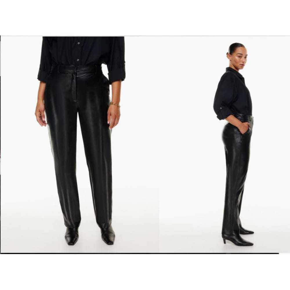 Babaton Vegan leather straight pants - image 2