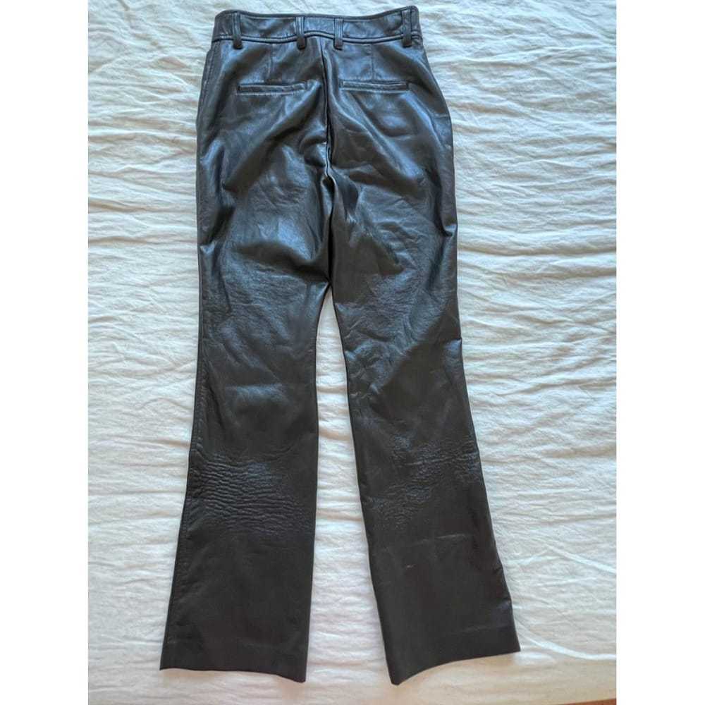 Babaton Vegan leather straight pants - image 5