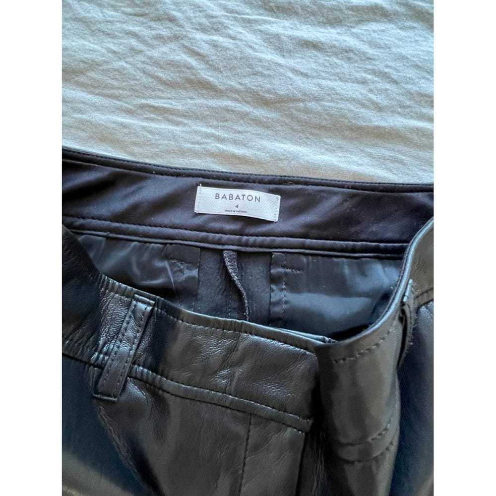 Babaton Vegan leather straight pants - image 6