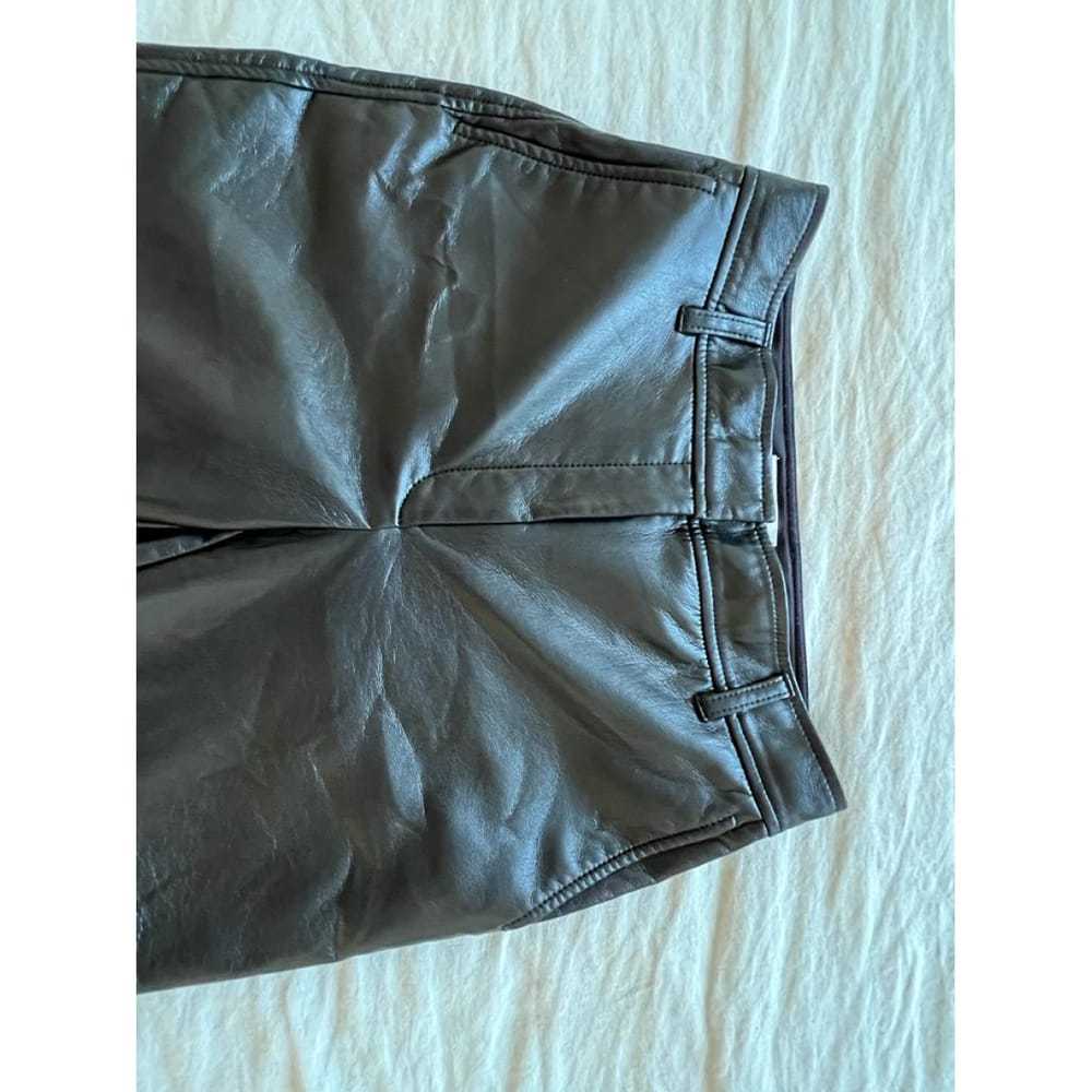 Babaton Vegan leather straight pants - image 7