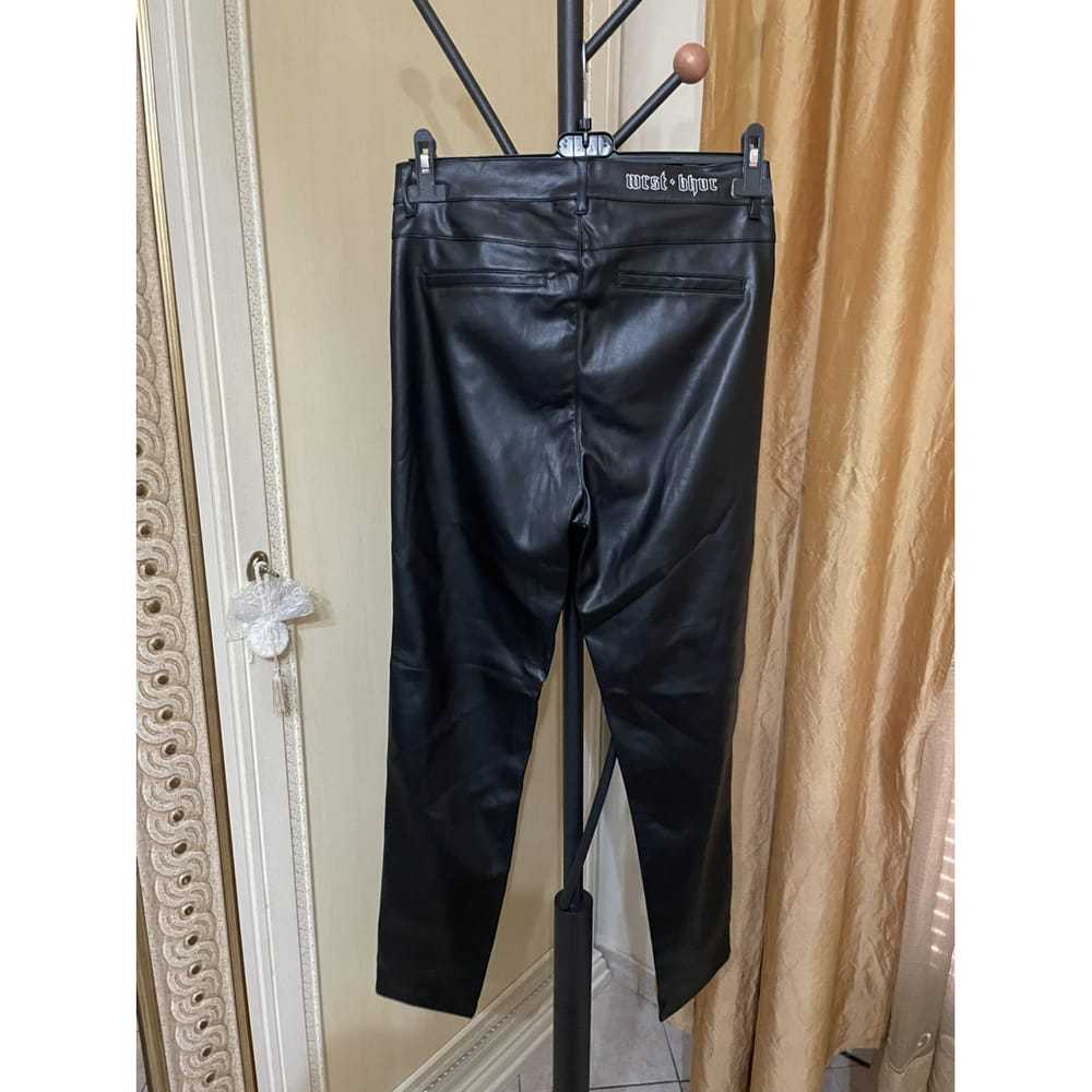 Wrstbhvr Leather straight pants - image 2