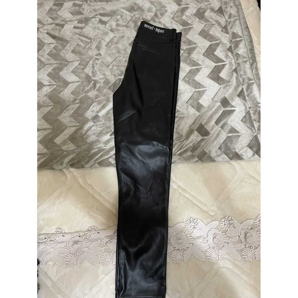 Wrstbhvr Leather straight pants - image 5