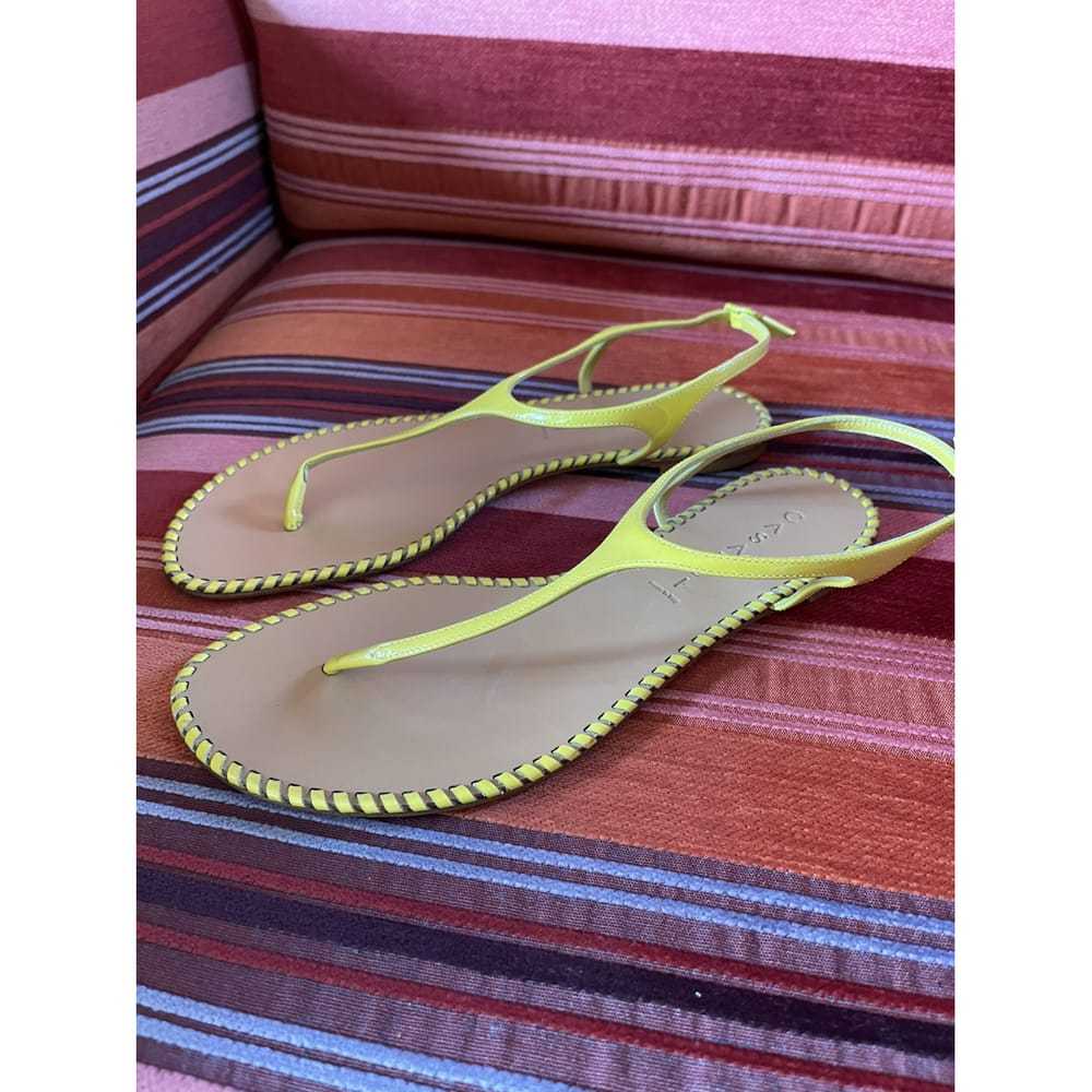 Casadei Leather flip flops - image 7