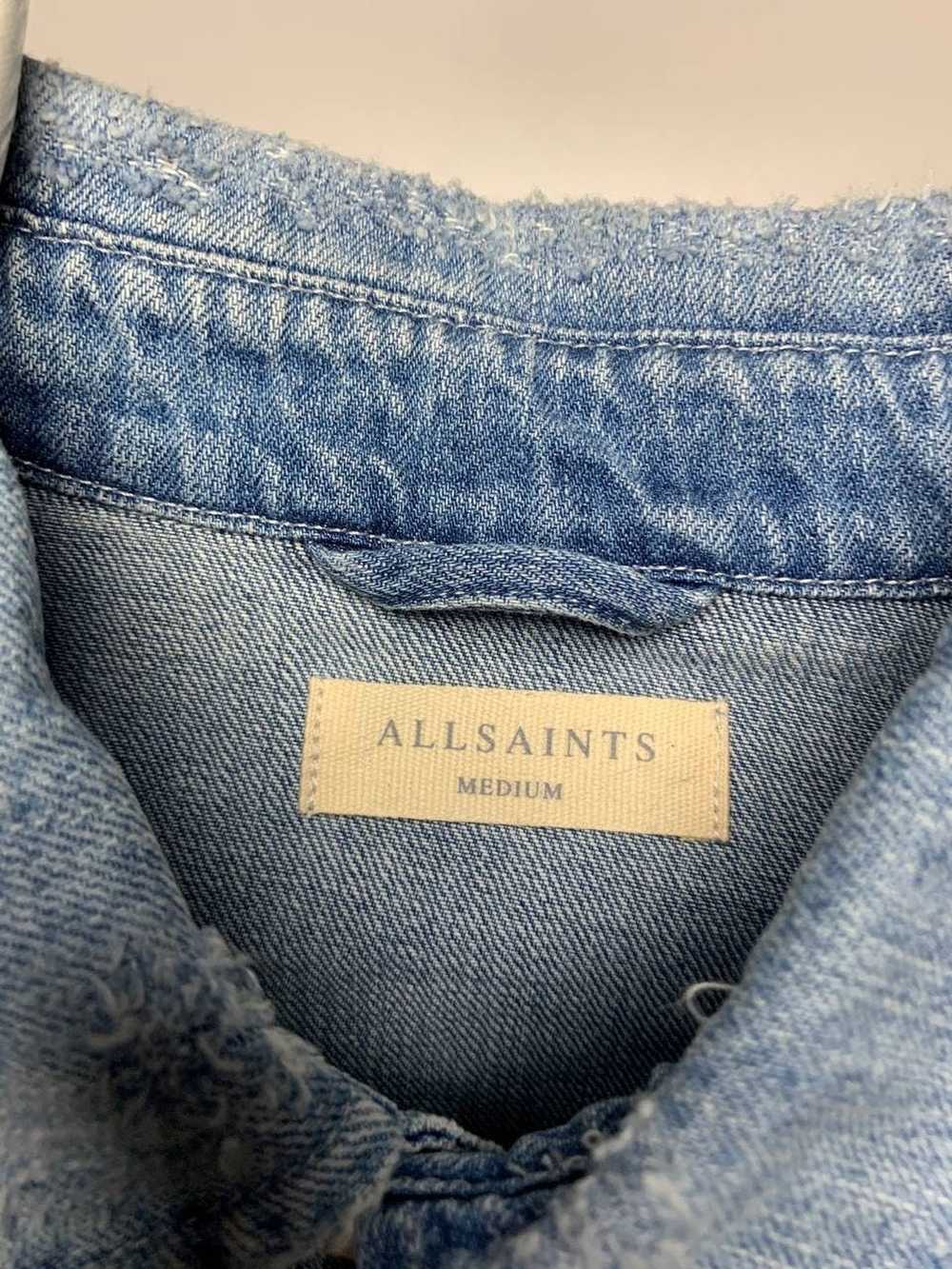 Allsaints × Luxury Allsaints overshirt light deni… - image 4