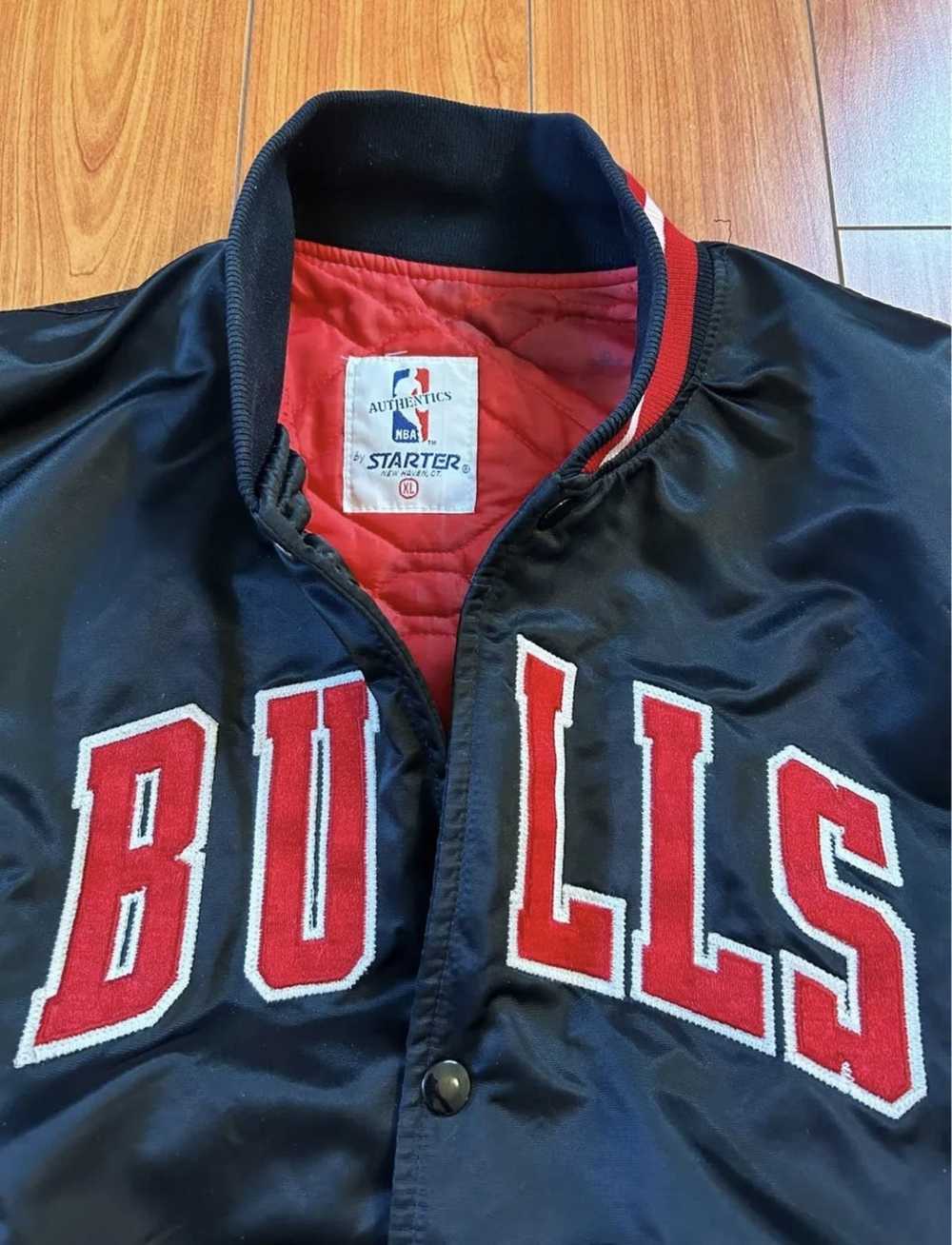 NBA × Starter Chicago bulls starter satin jacket - image 4