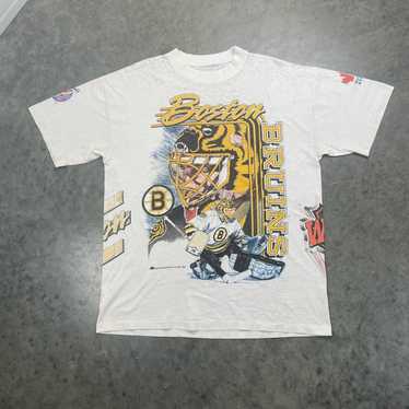 Vintage 1991 Boston Bruins Double Color T-shirt Made by Salem