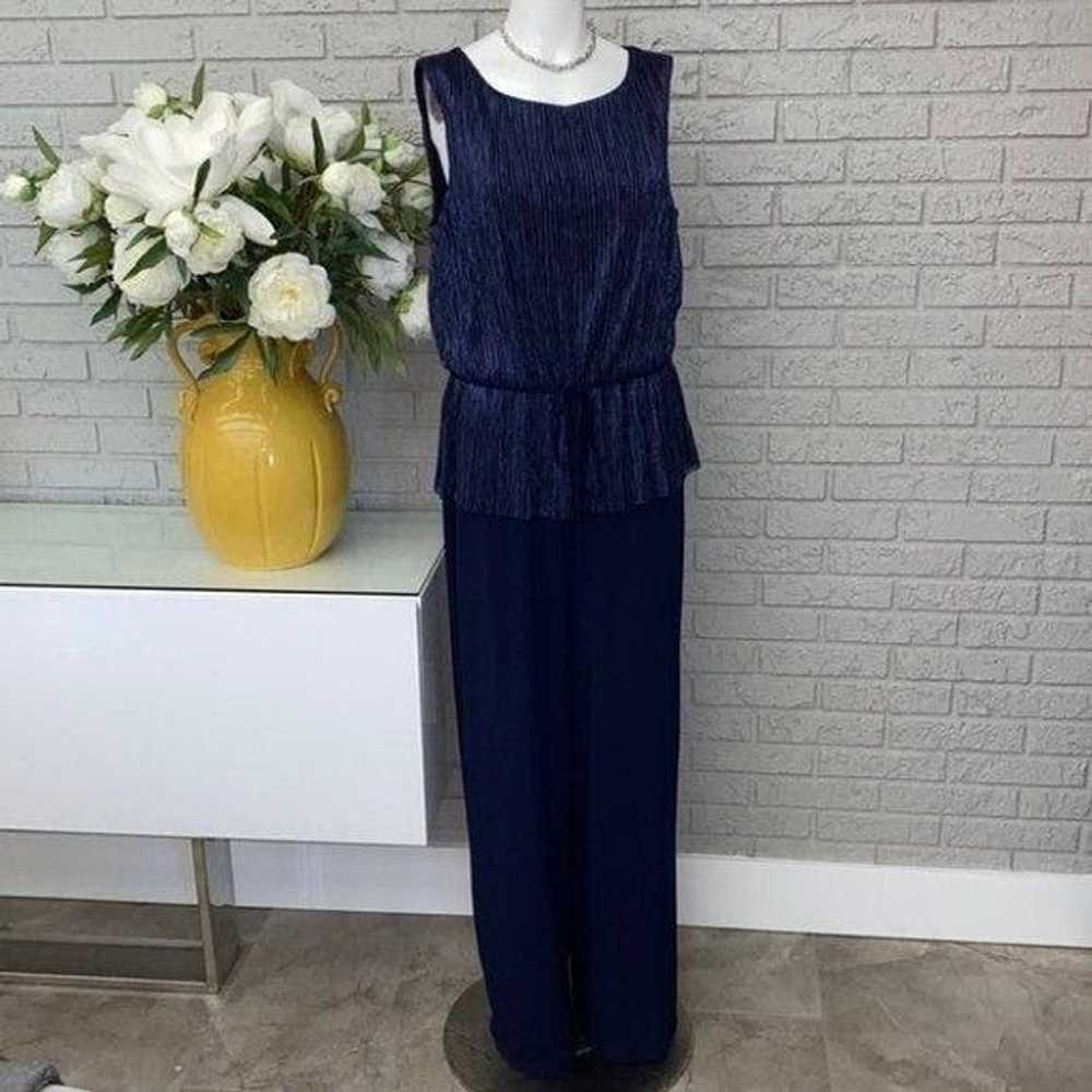 Other Connected Apparel Sleeveless Pleated Navy J… - image 1