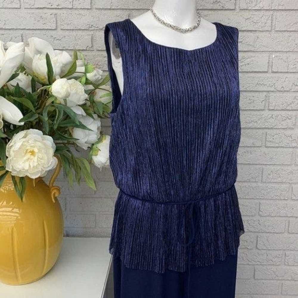 Other Connected Apparel Sleeveless Pleated Navy J… - image 2